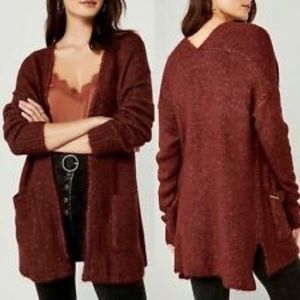 ABERCROMBIE & FITCH Open Fuzzy Knit Cardigan. Size M